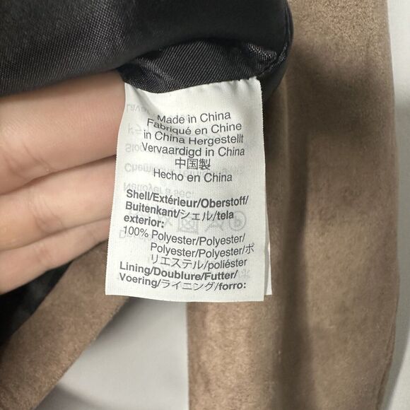 J. Crew Mercantile Women’s Faux Suede Zip Up Moto Jacket Cropped Size XS - Picture 5 of 5